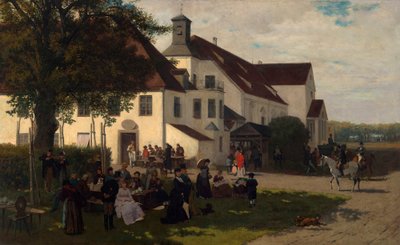 Zámecký hostinec v Alt-Schleißheim od Franz Quaglio
