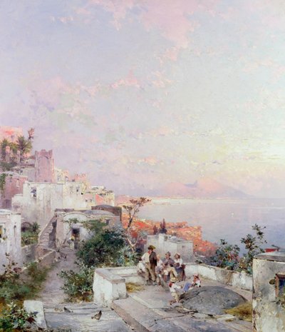 Posilipo, Neapol od Franz Richard Unterberger