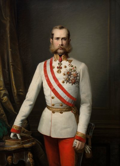 Německy: Bildnis des Franz Joseph I Portrét Františka Josefa I. od Franz Russ the Elder