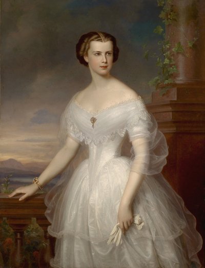 Portrét Alžběty Bavorské od Franz Schrotzberg