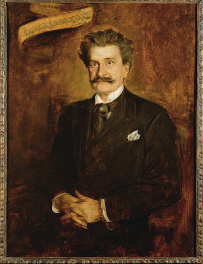 Johann Strauss syn ... (malba na plátně) od Franz Seraph von Lenbach