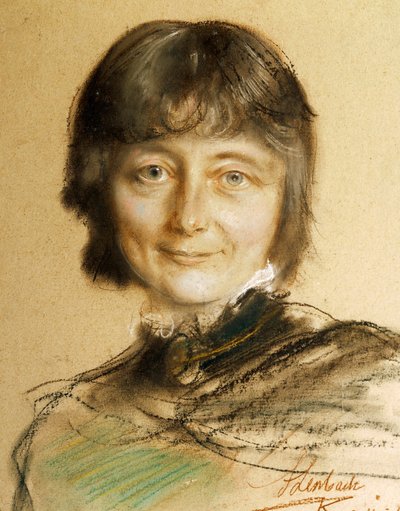 Portrét Niny Hagerup (Bergen 1845-Kodaň od Franz Seraph von Lenbach