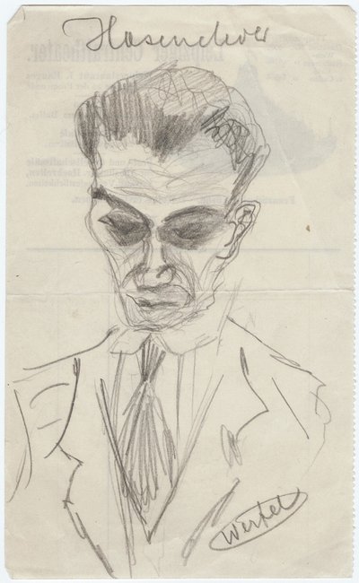 Portrét Waltera Hasenclevera 1890-1940, počátek 30. let 20. století od Franz Werfel