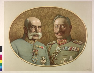 Rakouský císař a Vilém II. František Josef I. od Franz Wurbel