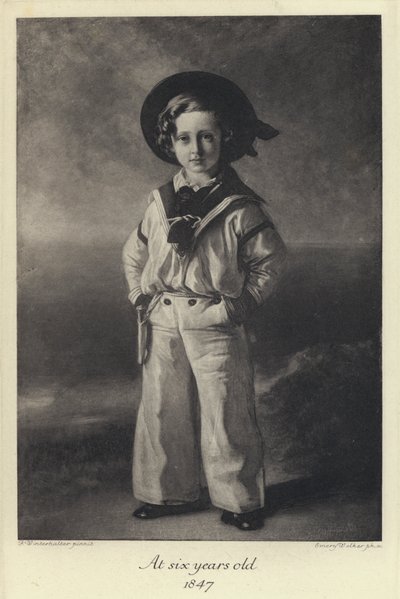 Král Edward VII jako dítě, ve věku šesti let od Franz Xaver  Winterhalter (after)