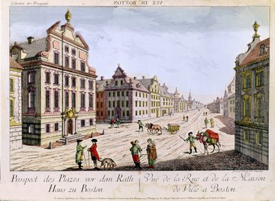 Pohled na radnici, Boston od Franz Xaver Habermann