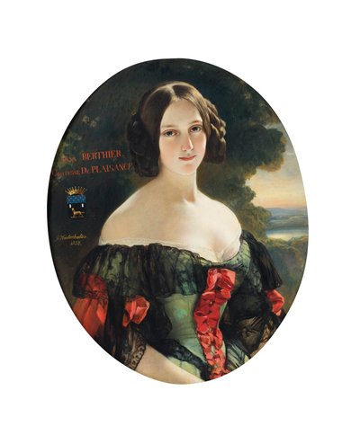 Anna, hraběnka z Plaisance (1815-1878), později vévodkyně z Plaisance, rozená slečna Bertier de Wagram od Franz Xaver Winterhalter