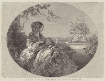 Její Veličenstvo a Malý princ Arthur od Franz Xaver Winterhalter