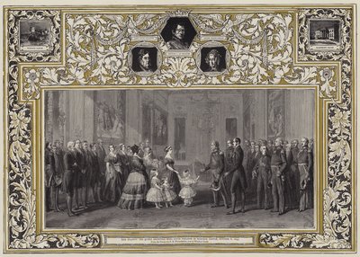 Její Veličenstvo královna přijímá krále Ludvíka Filipa na zámku Windsor, 8. října 1844 od Franz Xaver Winterhalter