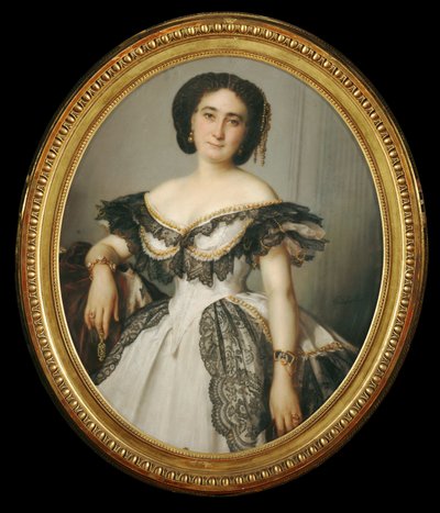 Portrait de femme - portrét dámy ... od Franz Xaver Winterhalter