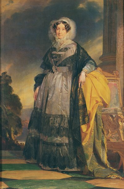 Portrét Adelaide z Orléans (1777-1848), Mademoiselle de Chartres, známá jako Madame Adelaide od Franz Xaver Winterhalter