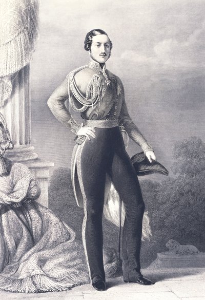 Portrét Alberta Saxe-Coburg-Gotha, manžela královny Viktorie a prince Consorta Spojeného království, od Franze Xavera Winterhaltera, tisk od Franz Xaver Winterhalter
