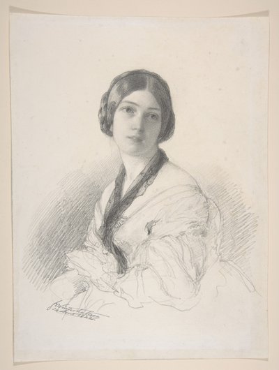 Portrét baronky Gudinové, rozené Margareth Louis Hay od Franz Xaver Winterhalter