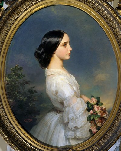 Portrét Carmen Idy Aguado (1847-1880). Obraz Francoise Xavera Winterhaltera (1806-1873) od Franz Xaver Winterhalter