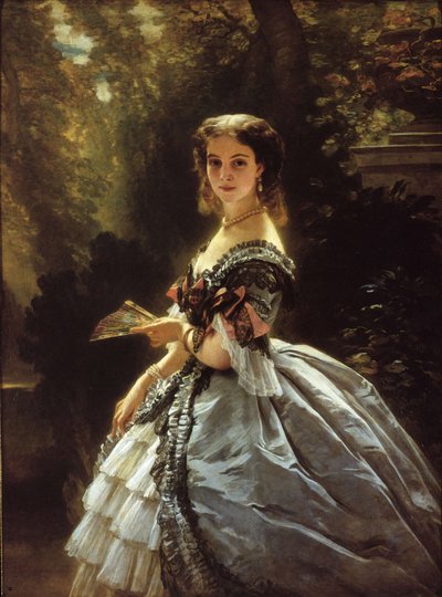 Portrét hraběnky Alžběty Esperovna Trubetské, rozené Belosselské-Belozerské 1834-1907, 18. od Franz Xaver Winterhalter