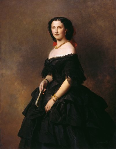 Portrét vévodkyně Elizavety Alexandrovny Barjatinské, rozené princezny Chernysheva 1826-1902. od Franz Xaver Winterhalter