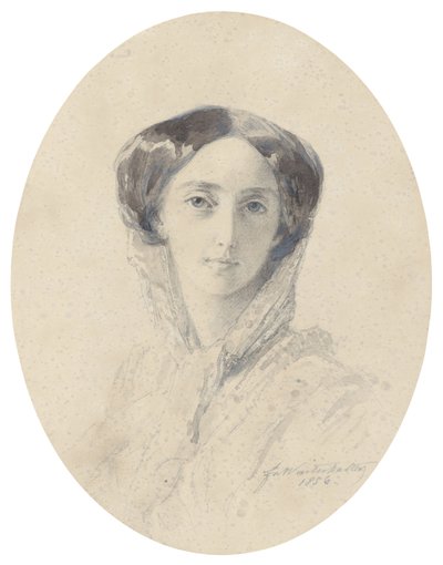 Portrét velkovévodkyně Olgy Nikolajevny z Ruska 1822-1892, královny Württemberska od Franz Xaver Winterhalter