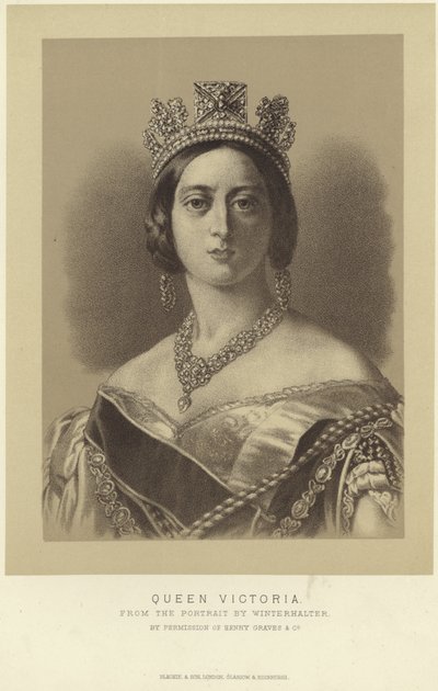 Portrét královny Viktorie od Franz Xaver Winterhalter