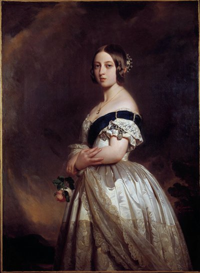 Portrét Viktorie I., královny Anglie od Franz Xaver Winterhalter