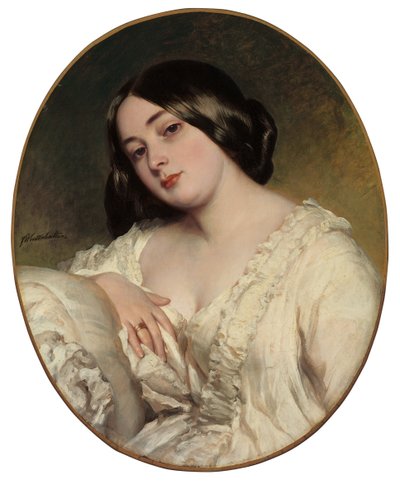 Portrét dámy od Franz Xaver Winterhalter