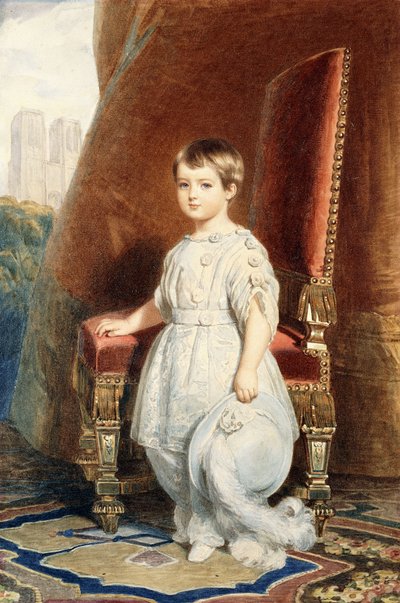 Portrét hraběte de Paris, jako chlapec v bílém kostýmu, 1842 od Franz Xaver Winterhalter