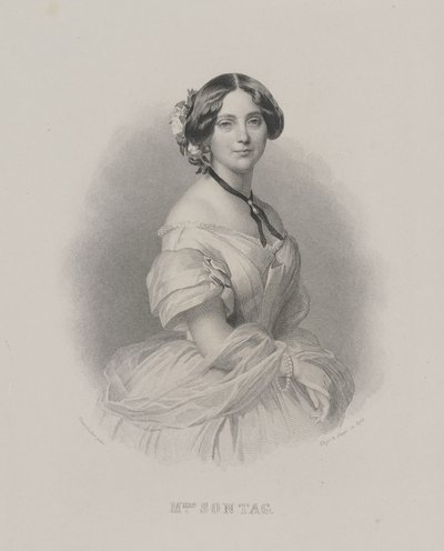 Portrét operní pěvkyně Henriette Sontag 1806-1854, c. 1850. od Franz Xaver Winterhalter