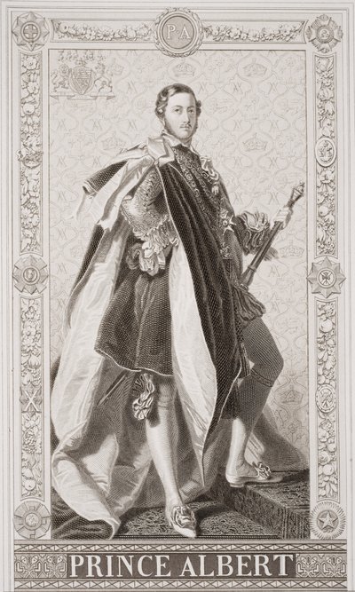 Princ Albert (1819-61) z „Ilustrace anglické a skotské historie“ svazek II od Franz Xaver Winterhalter