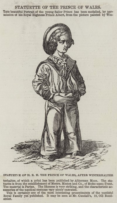 Soška HRH prince z Walesu od Franz Xaver Winterhalter