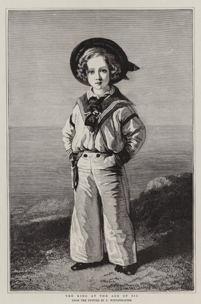 Král ve věku šesti let od Franz Xaver Winterhalter
