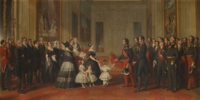 Přijetí francouzského krále Ludvíka Filipa na hradě Windsor, 8. října 1844 od Franz Xaver Winterhalter
