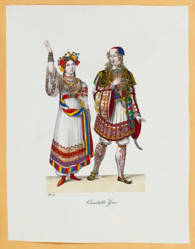 Sbírka maškarních kostýmů, 1827 od Franz Xavier Nachtmann