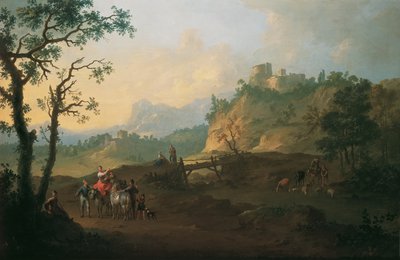 Italská krajina od Franz de Paula Ferg
