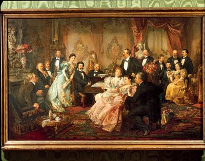 Rakousko, Vídeň, obraz Noc s Johannem Straussem od Franz von  Bayros