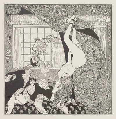 Ilustrace k Pohádkám u toaletního stolku od Choisy Le Conin od Franz von Bayros