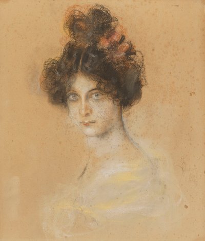 Franz von Lenbach - Portrét australské kankánové tanečnice Saharet, 1899 od Franz von Lenbach