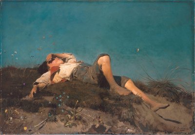 Německy: Hirtenknabe Pastýřský chlapec od Franz von Lenbach