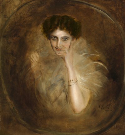 Lady Mary Victoria Leiter Curzon od Franz von Lenbach