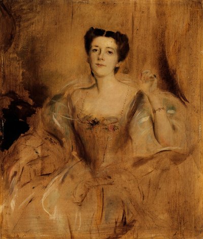 Mary Lady Curzonová z Kedlestonu od Franz von Lenbach
