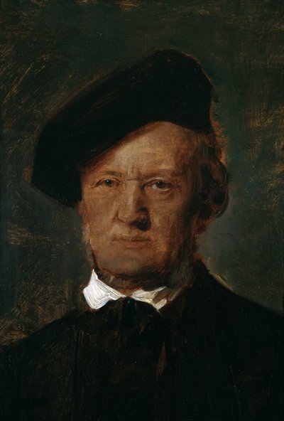 Portrét Richarda Wagnera 1813-1883, kolem roku 1870. od Franz von Lenbach