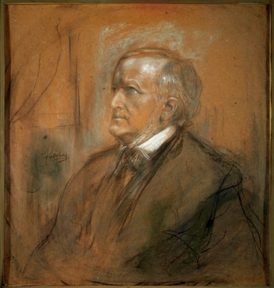 Portrét skladatele Richarda Wagnera, 1813-1883, 1868. od Franz von Lenbach