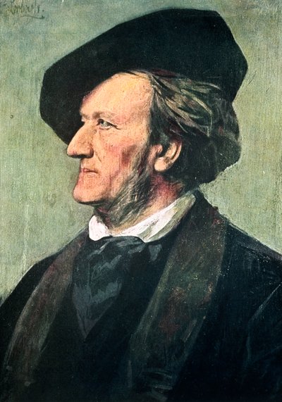 Richard Wagner 1813-1883, německý skladatel, dirigent a esejista, konec 19. od Franz von Lenbach