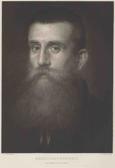 Záhlaví studie od Franz von Lenbach