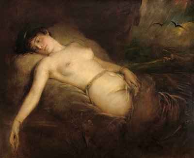 ženský akt od Franz von Lenbach