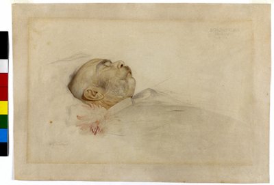 Císař František Josef I. na smrtelné posteli od Franz von Matsch