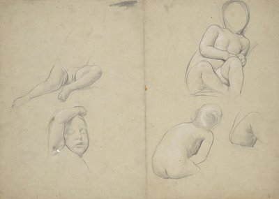 Studie dětského aktu od Franz von Matsch