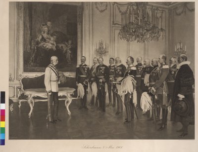 Návštěva německého spolkového prince 8. května 1908 na zámku Schoenbrunn od Franz von Matsch