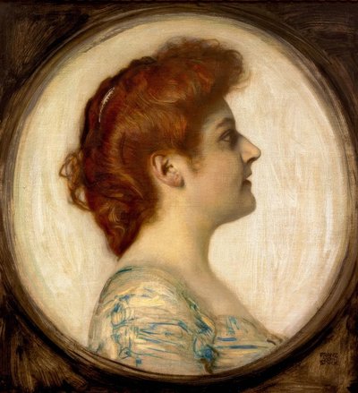 Portrét dámy od Franz von Stuck