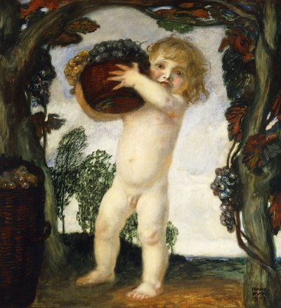 chlapec s hrozny; Chlapec s hrozny, 1903 od Franz von Stuck