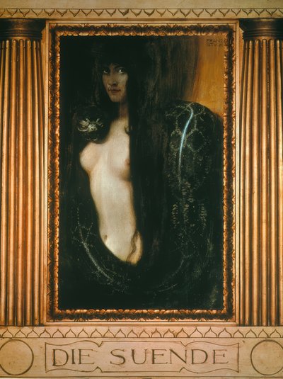 Hřích od Franz von Stuck