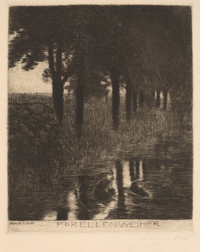 Pstruhový rybník od Franz von Stuck